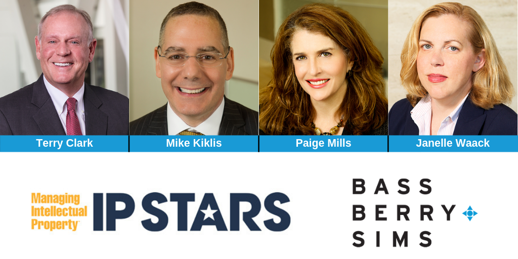 Congrats to our 4 IP attorneys designated as 2019 IP STARS. Our firm was also declared "highly recognized" for intellectual property in Tennessee. 